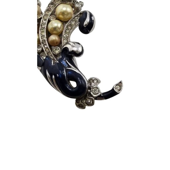 Vintage Rare Verified Unsigned Alfred Philippe Empress Eugenie Pearl Fur Clip - Picture 5 of 12